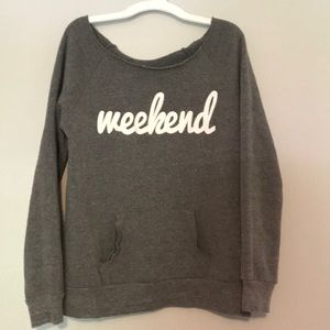 Lounge off the shoulder sweatshirt